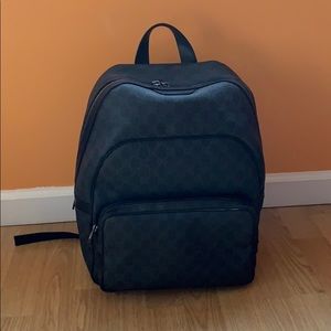 Gucci Black Signature Leather Backpack